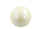 pearl round gemstone on a white background